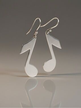 LARGE James Avery music notes earrings RARE!